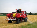 Manoeuvre feu de chaume