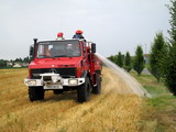 Manoeuvre feu de chaume