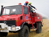 Manoeuvre feu de chaume