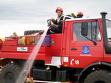 Manoeuvre feu de chaume